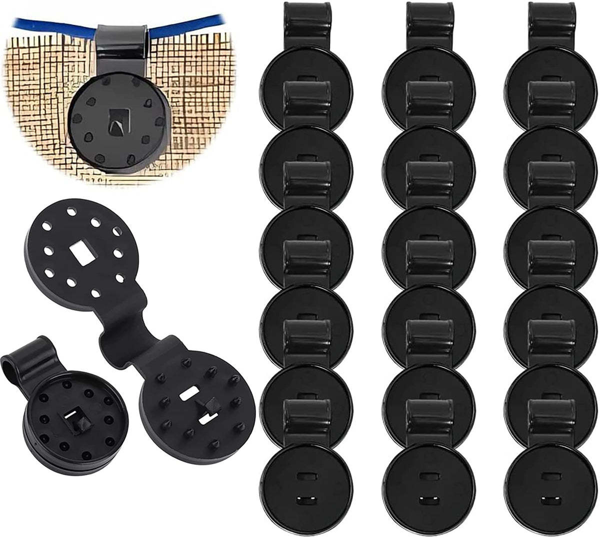 JOYSAND shade clips pack front view for quick and secure shade net installation