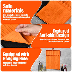 JoySil flexible mat rolled up for compact outdoor storage.