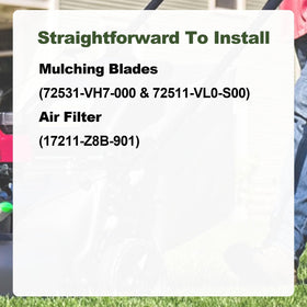 Joytrace upper blade close-up for precise mulch and smooth cuts