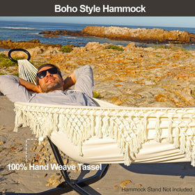 JoyView hammock hanging ropes ends showing sturdy suspension