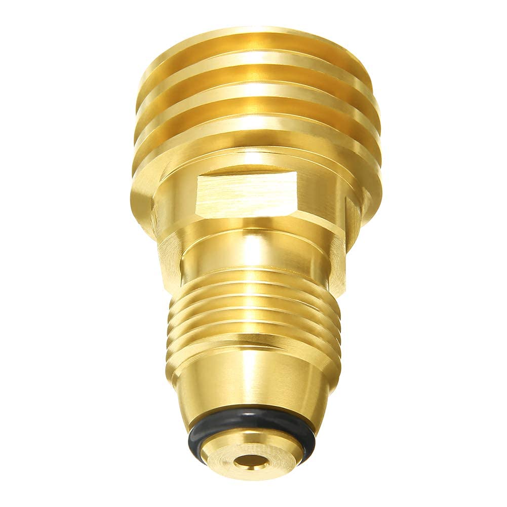 Joywayus compact brass unit fits camping kitchen setups for portable cooking.