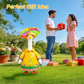 Joyxzacp seasonal garden decor goose enhances yard ambiance