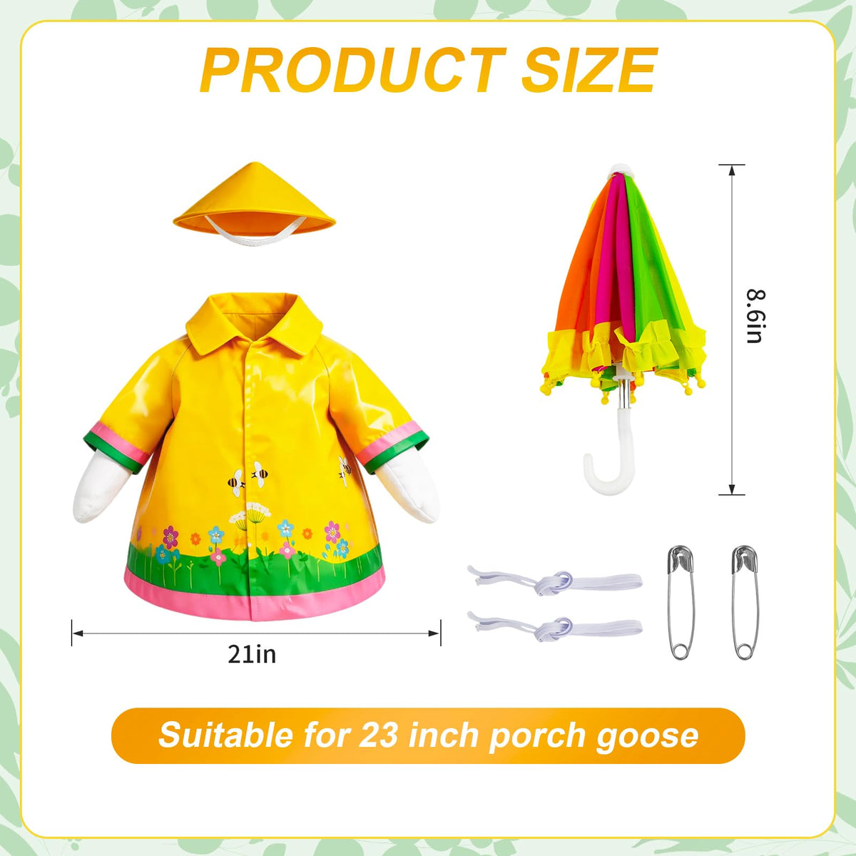 Joyxzacp yellow hat for goose with secure outdoor fit