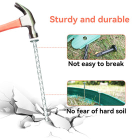 JPOIP stake fixes edging and weed barriers for neat spaces.