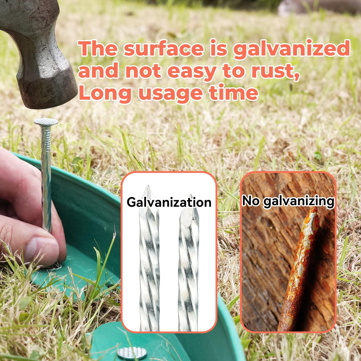 JPOIP stake supports tents and nets with reliable holding power.