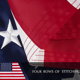 JPorton flag with brass grommets ready for porch mounting