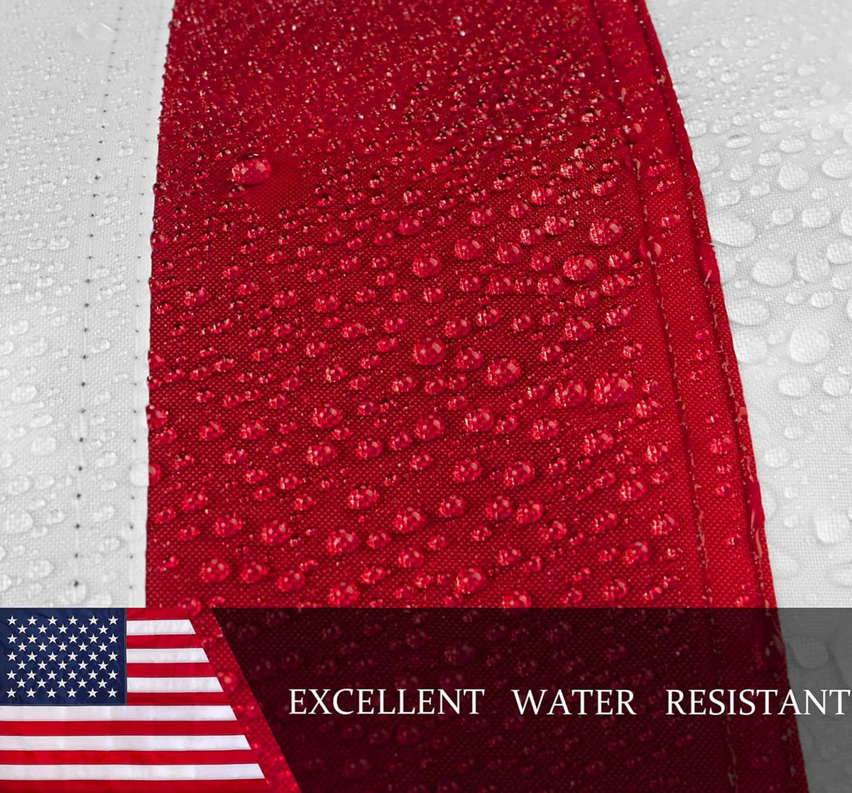 JPorton flag with sturdy canvas header for secure hanging