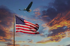 JPorton patriotic flag in gift-ready packaging