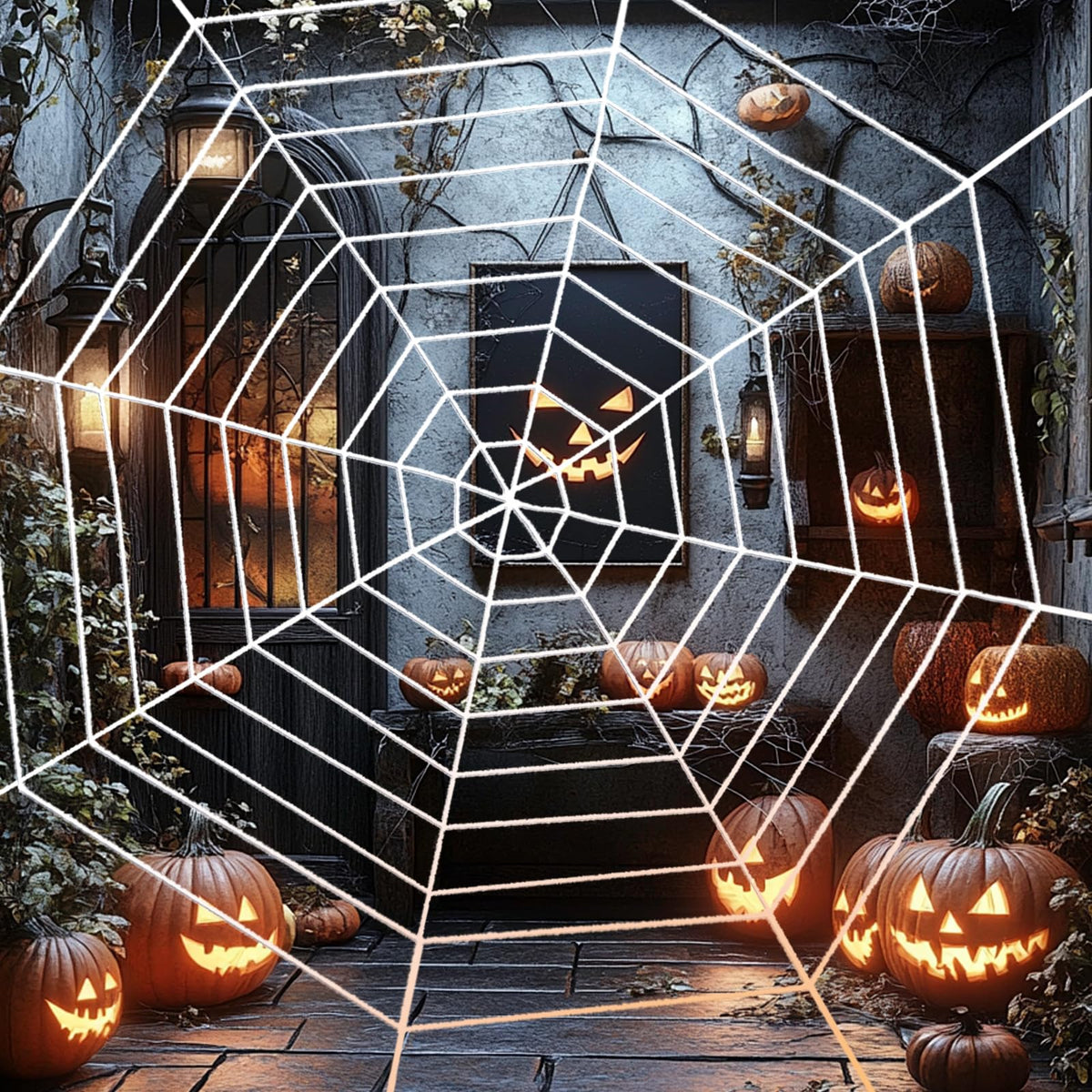 Jremreo spider web easy to fold and store after use.