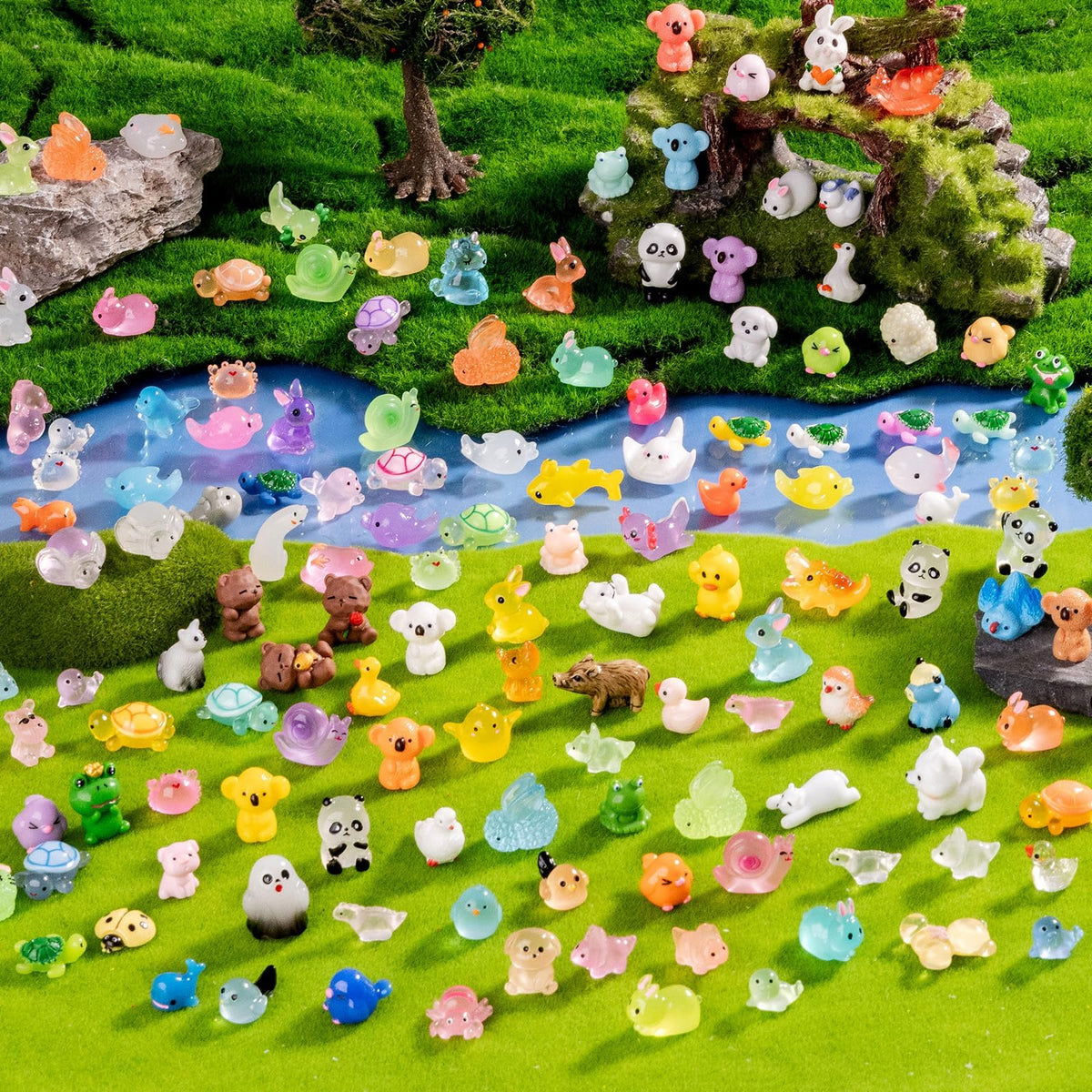 jrootouh bee figurine adds charm to crafts and mini ecosystems