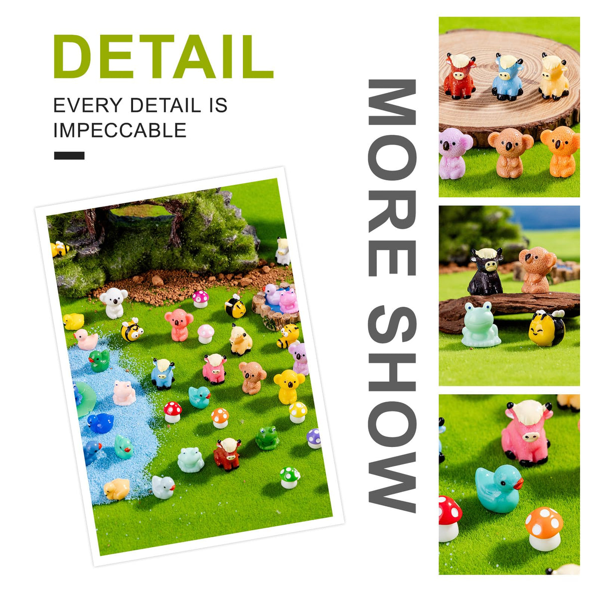 Jrootouh garden landscape resin figures for micro landscapes