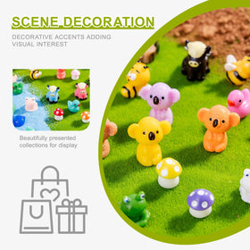 Jrootouh glow-in-the-dark duck resin figurine for night displays