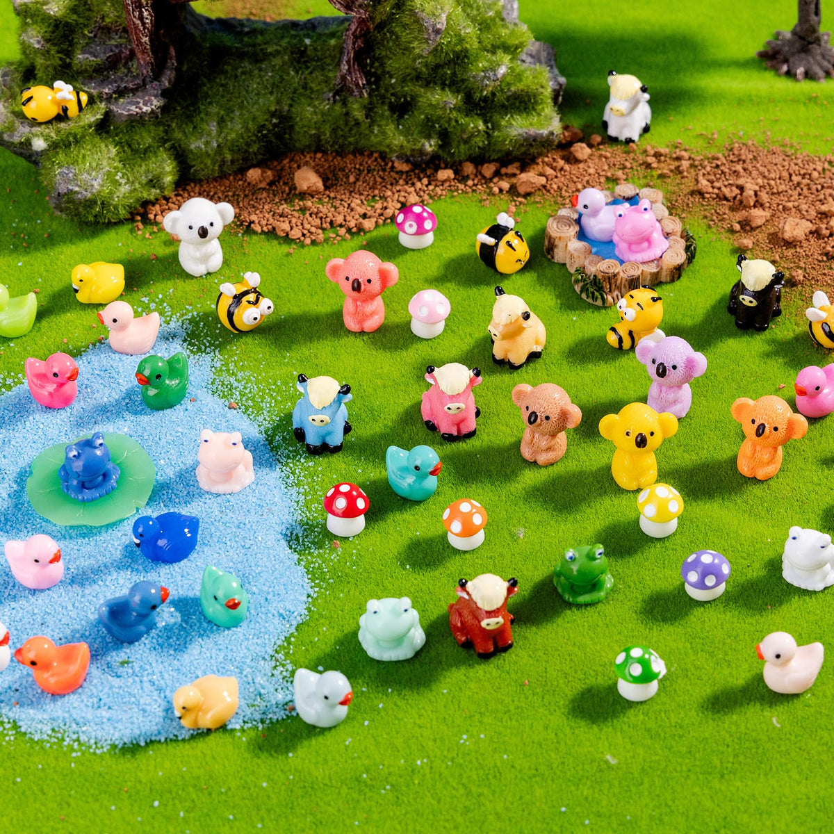 Jrootouh resin animal crafts embellishments for DIY projects
