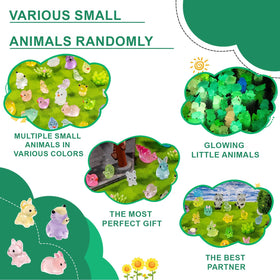 Jrootouh glow-in-the-dark resin figures add a soft green glow to terrariums and aquariums.