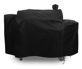 JRTAL Westeco grill cover on PB1100PSC2, front view protects from rain and sun