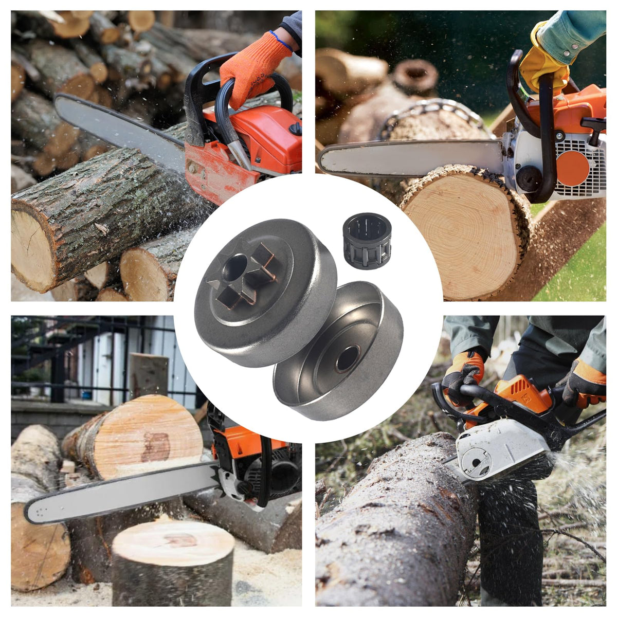 JSCJCAS precision-fit design ensuring smooth compatibility with listed chainsaw models.