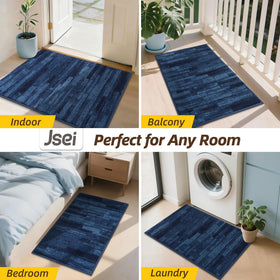 JSEI Dirt Trapper entryway mat laid flat with low-profile edge.