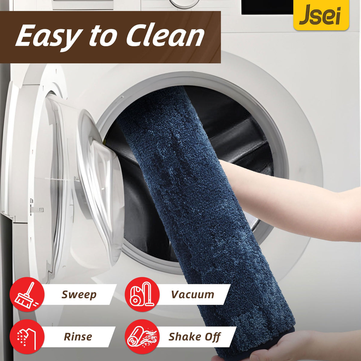 JSEI Front-view mat showcases sleek low-profile design.