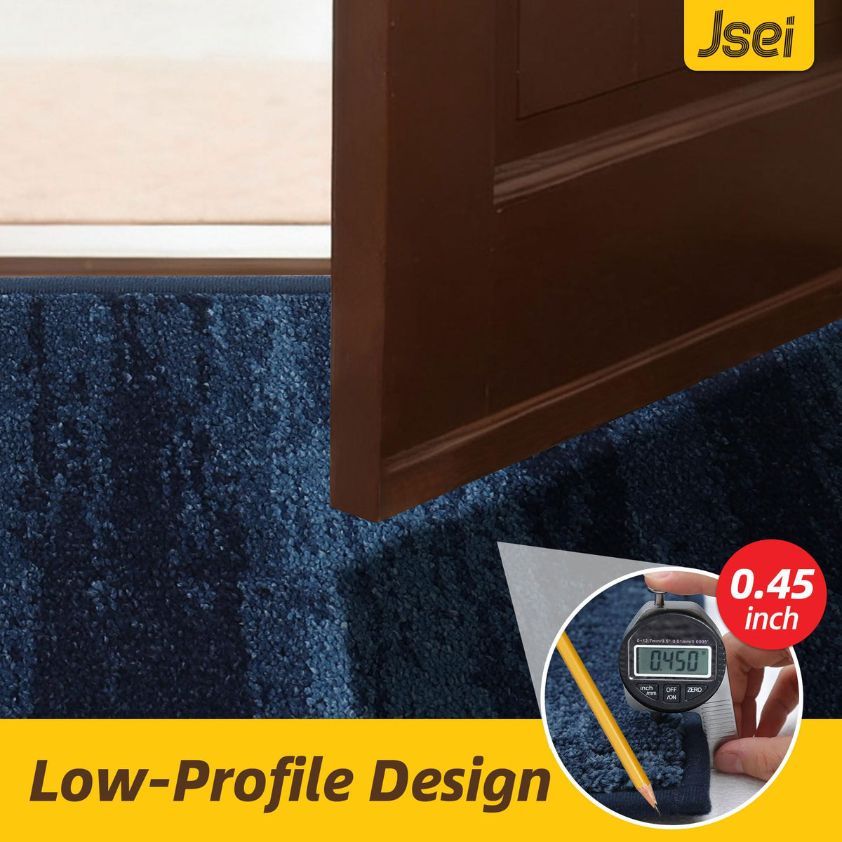 JSEI Dirt Trapper machine-washable care makes upkeep simple