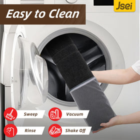 JSEI Entryway Rug is pet-friendly and durable for homes with pets.