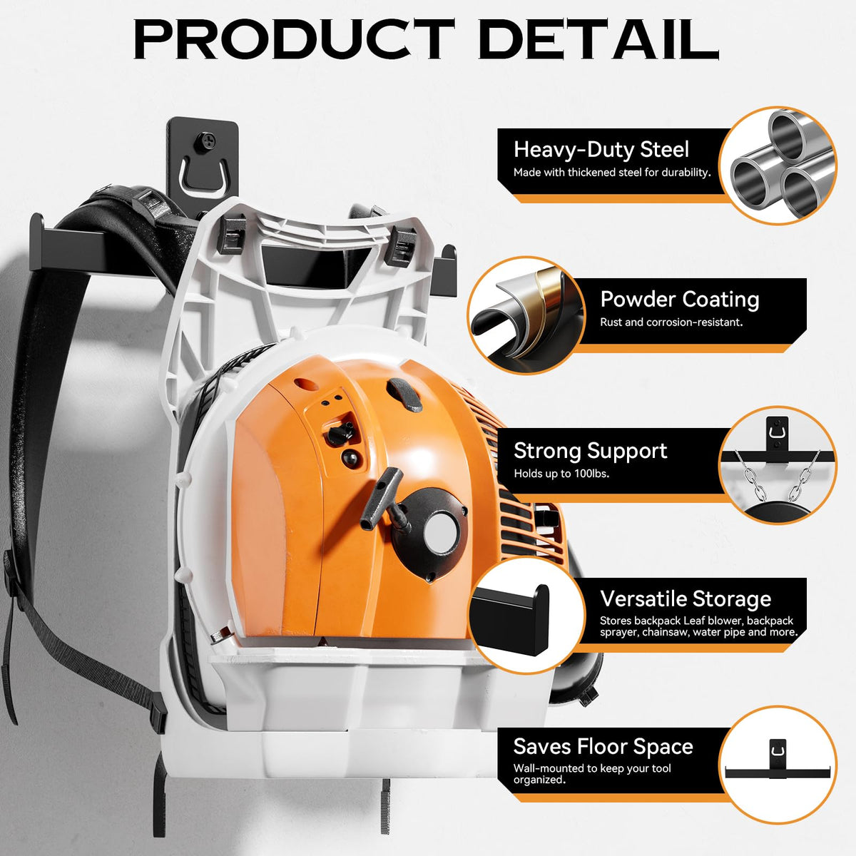 Jsiangoe anti-rust coating protects metal gear in damp spaces.
