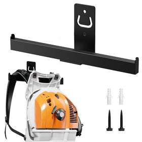Jsiangoe backpack blower hanger wall mount secures tools in the garage.