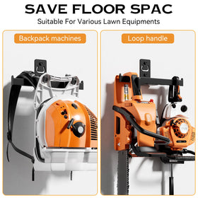 Jsiangoe space-saving storage keeps garage floor clear.