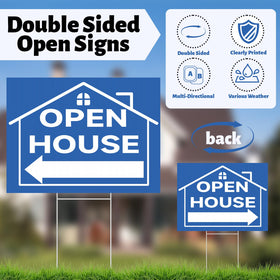 Jsngbse open-house balloons bundle adds colorful visibility for the event.