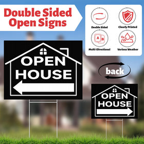 Jsngbse open house curling ribbon for a polished sign finish