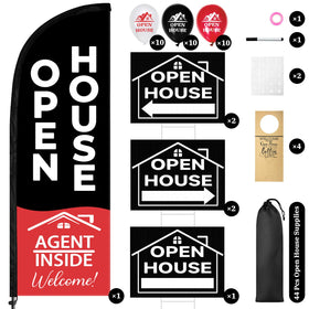 Jsngbse open house signs on stakes guiding buyers clearly