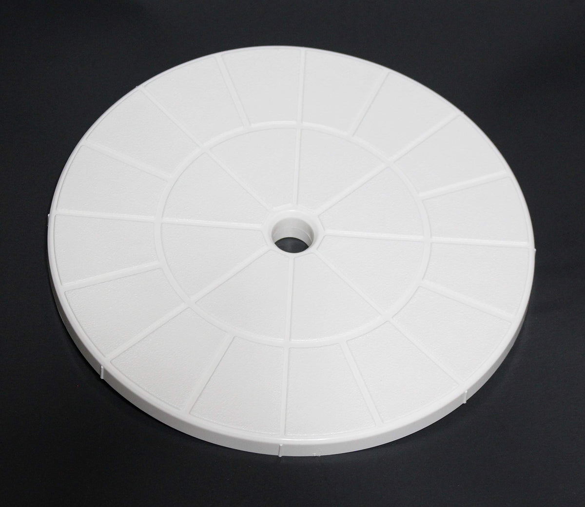 JSP Manufacturing skimmer cover demonstrates easy installation with no tools required.