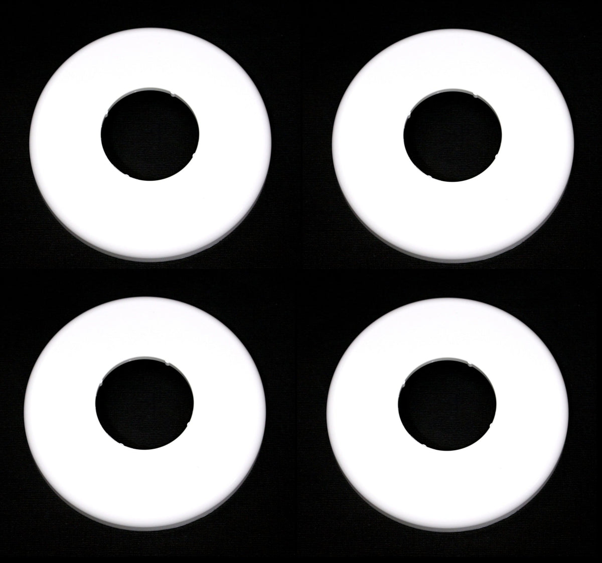 JSP pool spa ladder escutcheon plate in white, durable ABS finish.