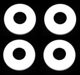 JSP pool spa ladder escutcheon plate in white, durable ABS finish.