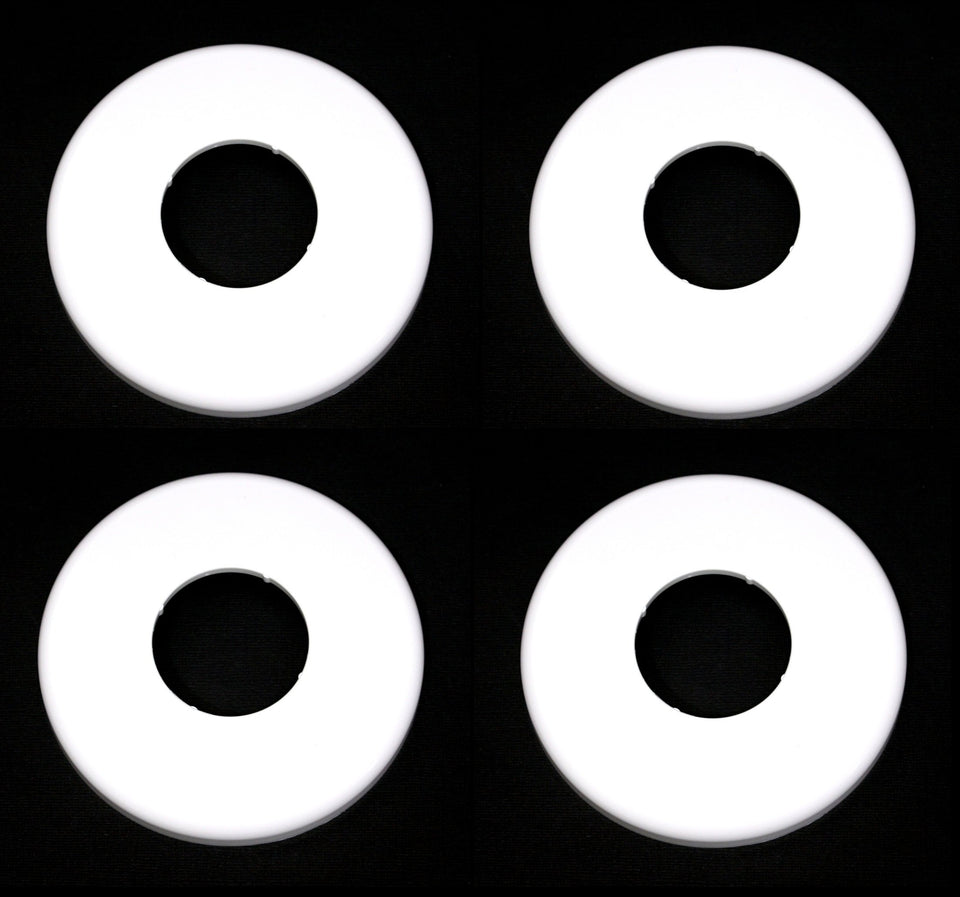 JSP pool spa ladder escutcheon plate in white, durable ABS finish.