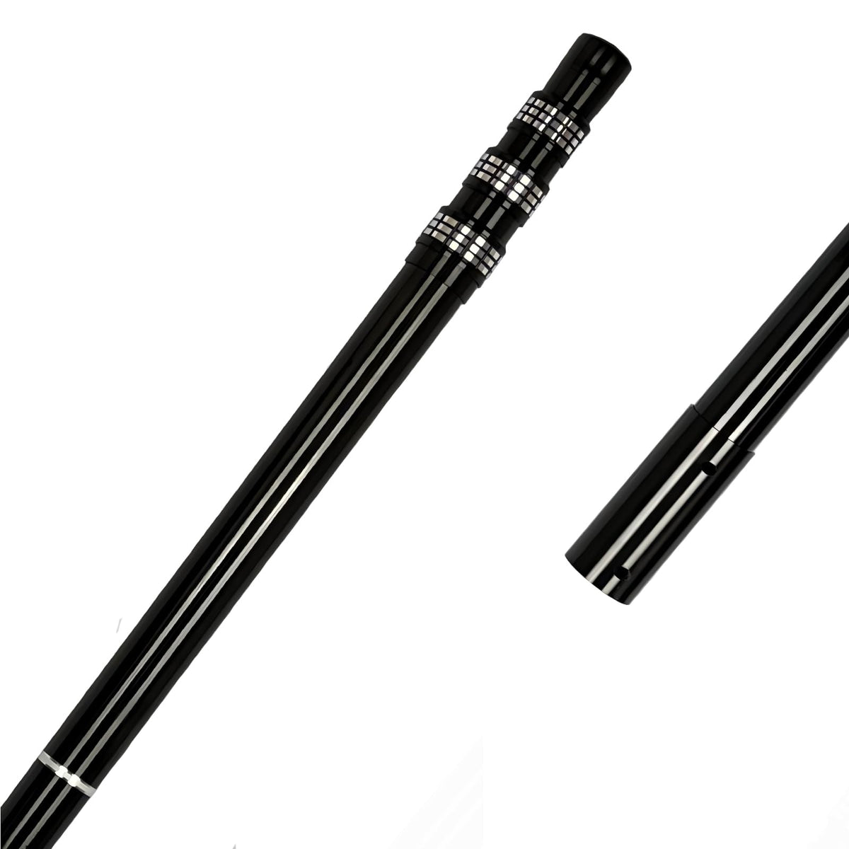 JSPJSP carbon fiber pool pole 4-section 12ft enables easy reach for thorough cleaning.