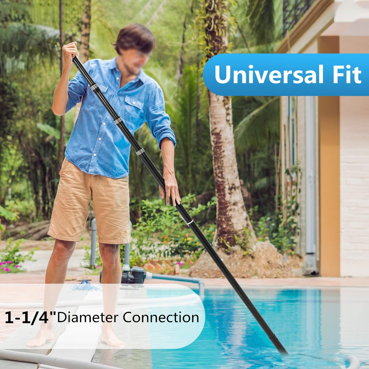 JSPJSP ready-for-use with nets or brushes for comfortable pool maintenance.