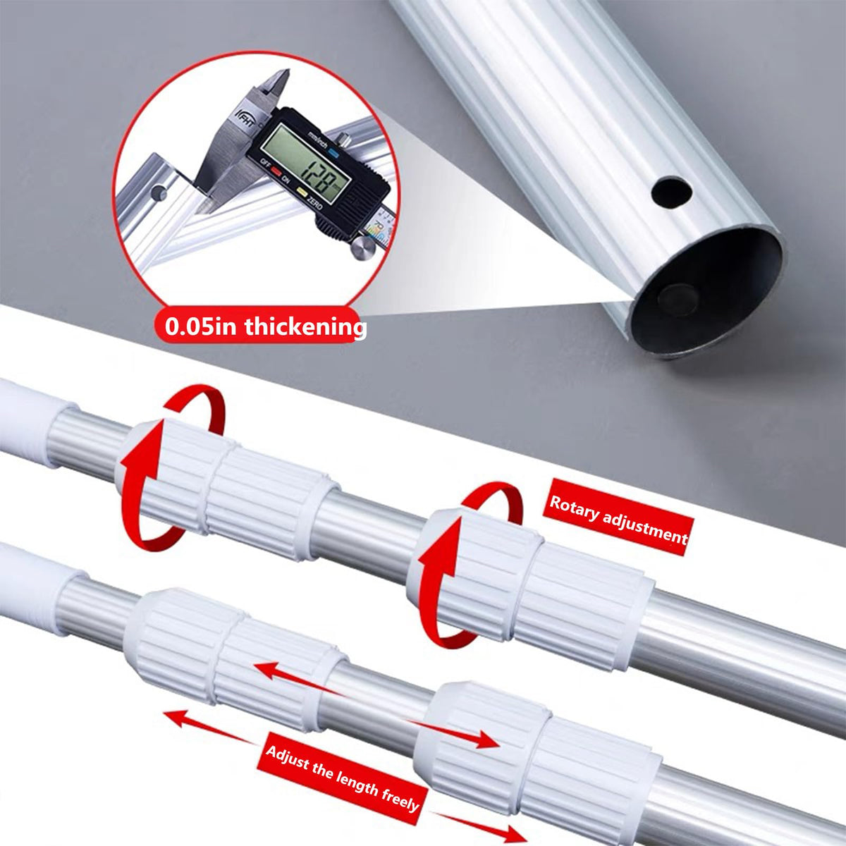 JSPJSP anodized finish resists UV and chemicals for durability.