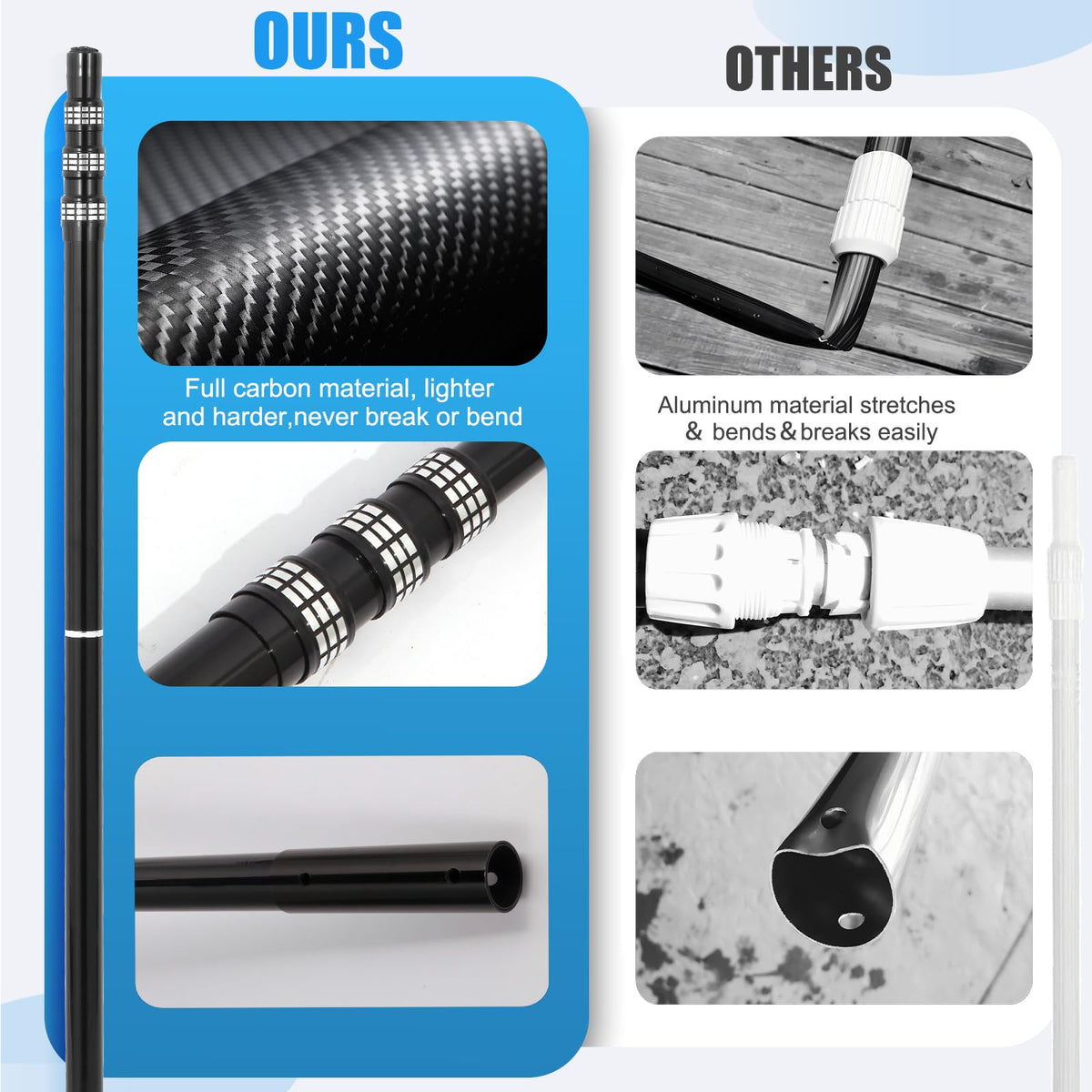 JSPJSP universal ports fit 1-1/4 inch accessories for nets, brushes, and vac heads.