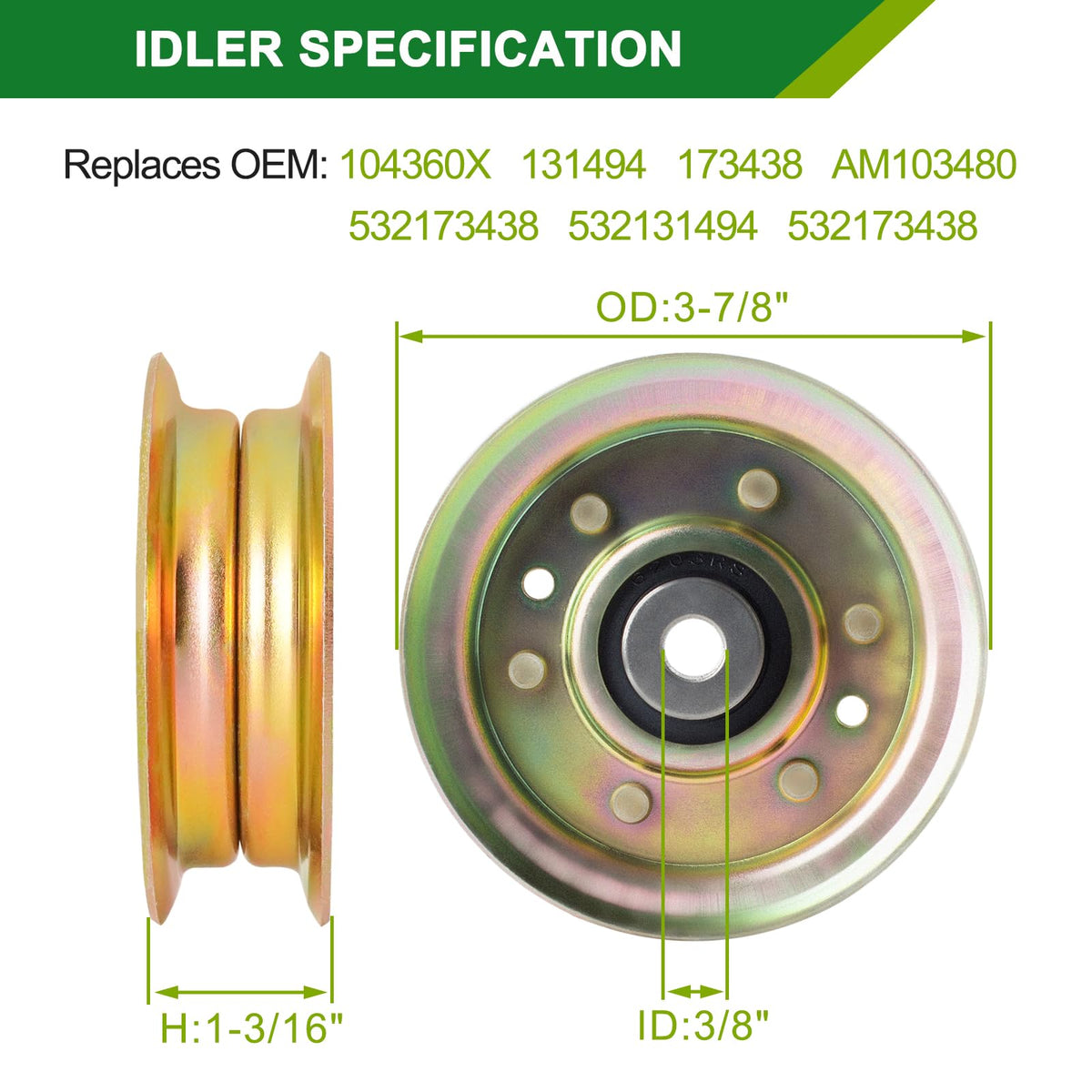 JSXDNWYJ idlers support tension management for dependable deck performance