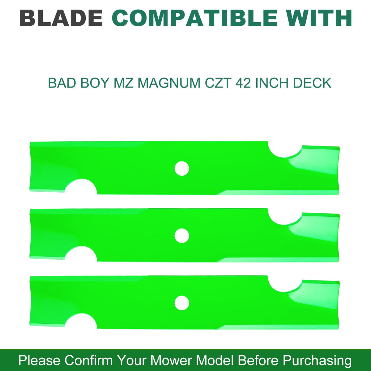 JSXDNWYJ steel blade edge with green finish for durability