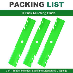 JSXDNWYJ 3-pack blades provide reliable replacement during peak season.