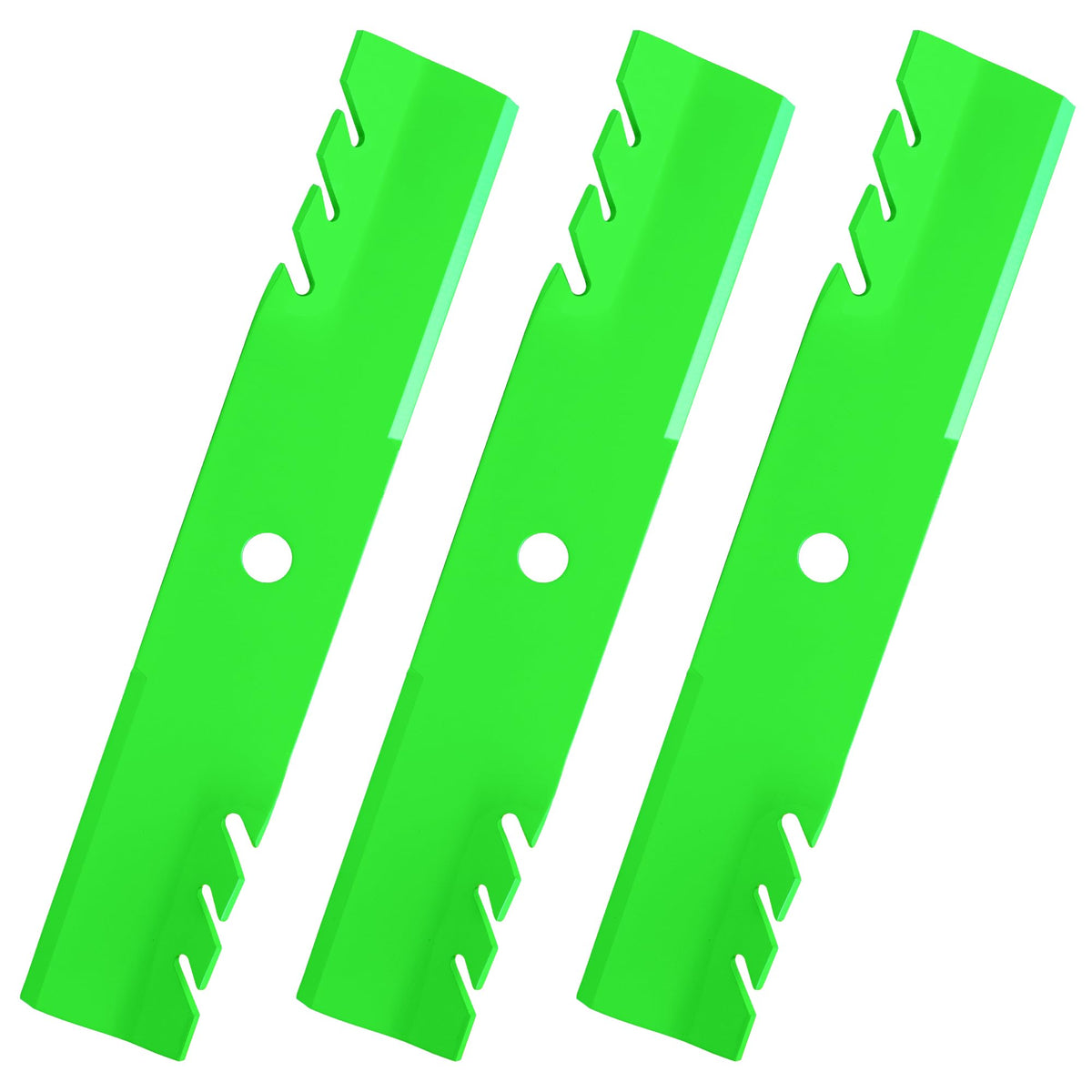 JSXDNWYJ mulching blades install on 48-inch deck for cleaner cut and finer clippings.