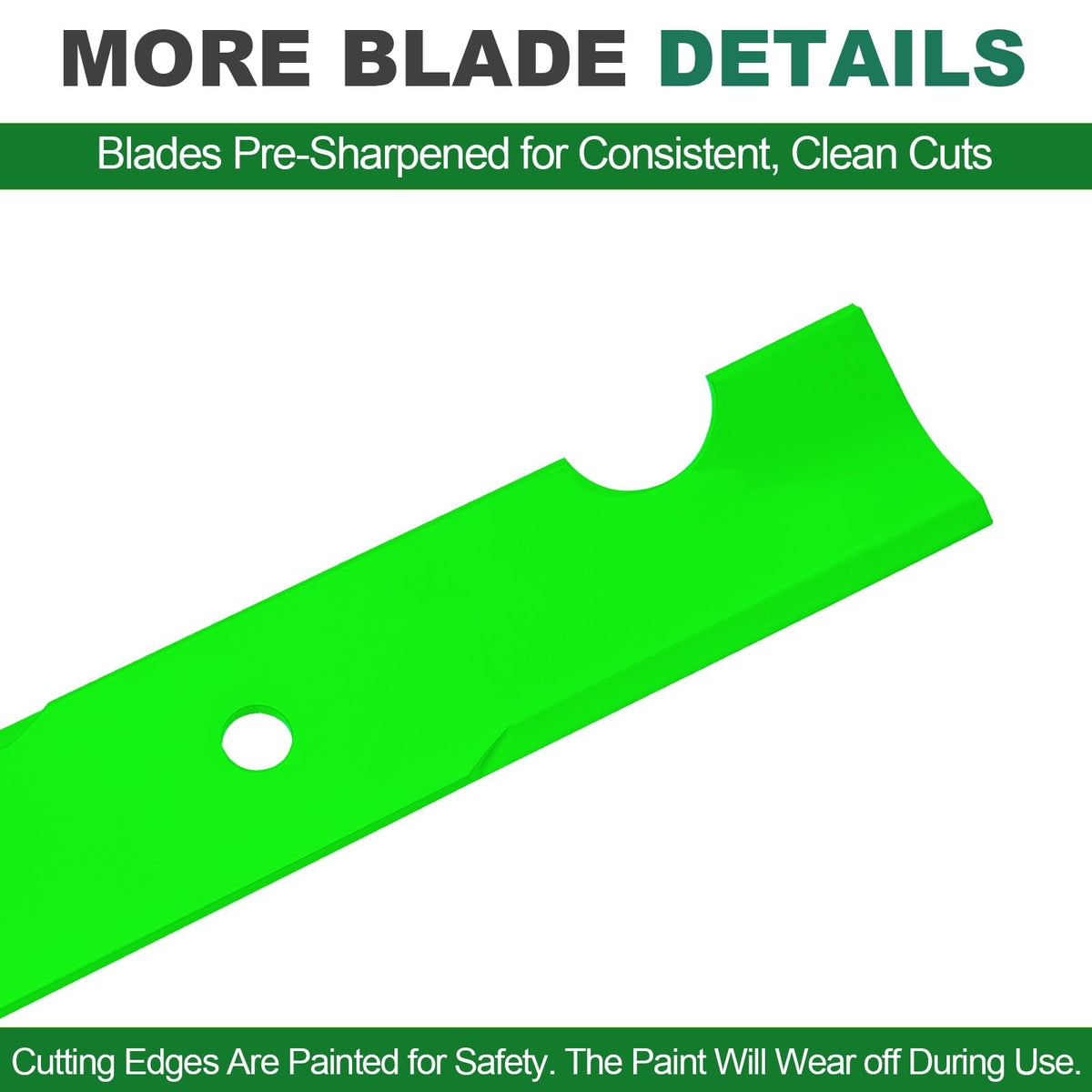 JSXDNWYJ green-coated blades resist rust and corrosion