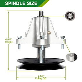 JSXDNWYJ spindle assembly 618-06991 for broad Craftsman and MTD compatibility in a single kit