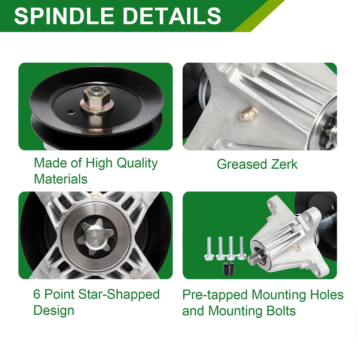 JSXDNWYJ spindle compatible with Craftsman G8400 and MTZ series for versatile maintenance