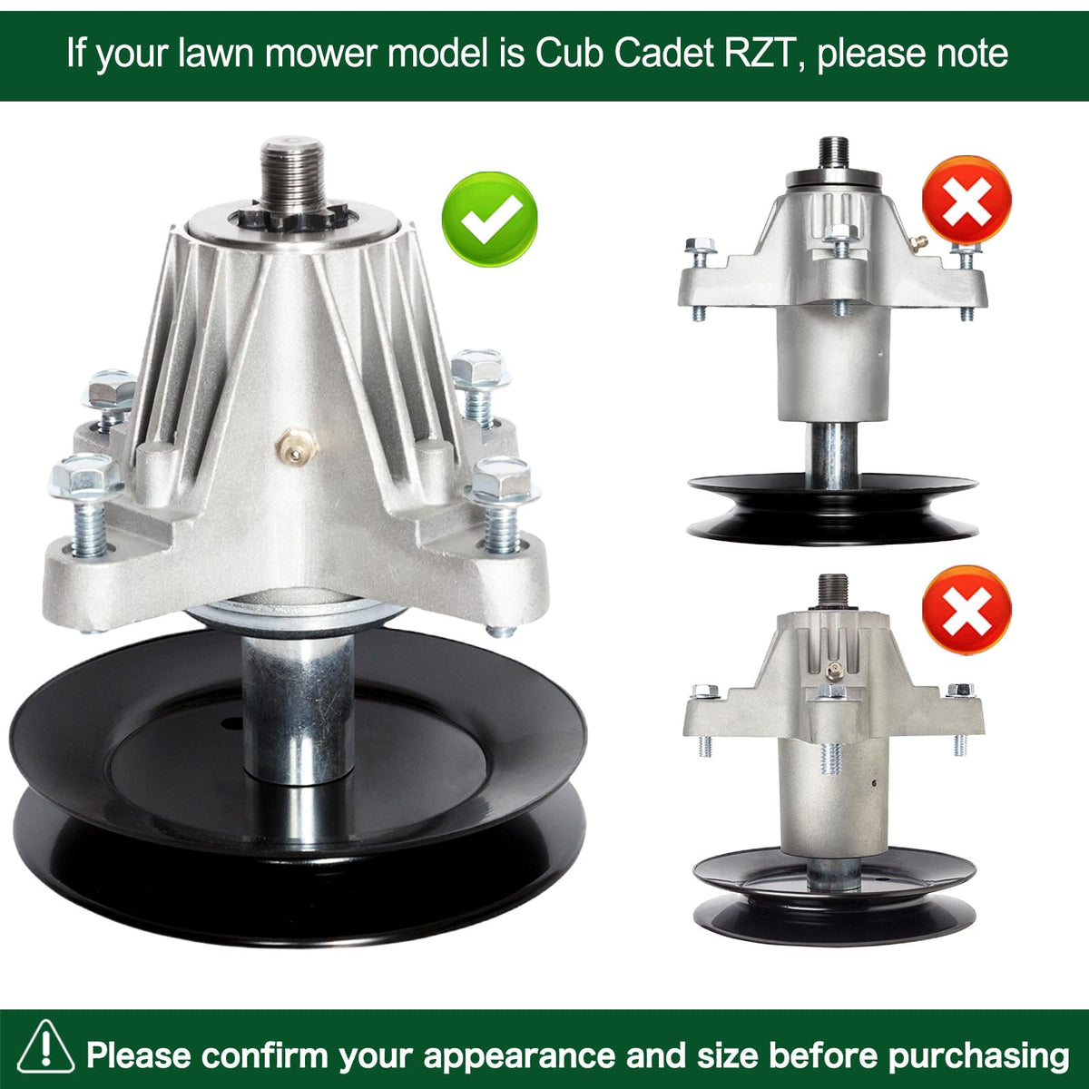 JSXDNWYJ durable spindle design suitable for long-lasting mower deck performance