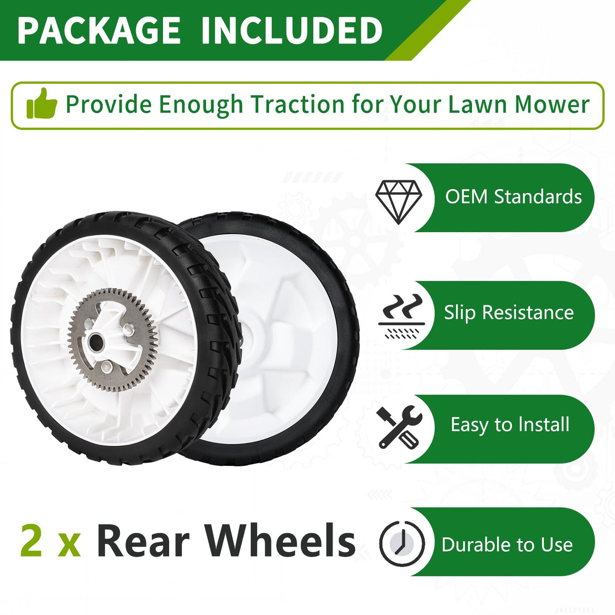 JSXDNWYJ Toro compatibility rear drive wheels 137-4835 119-3822