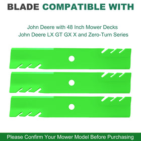 JSXDNWYJ X-series mulching blades deliver consistent mulch for X300–X590.
