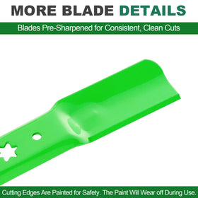 JSXDNWYJ ZT1 50 high-lift blade pack label highlights model compatibility.