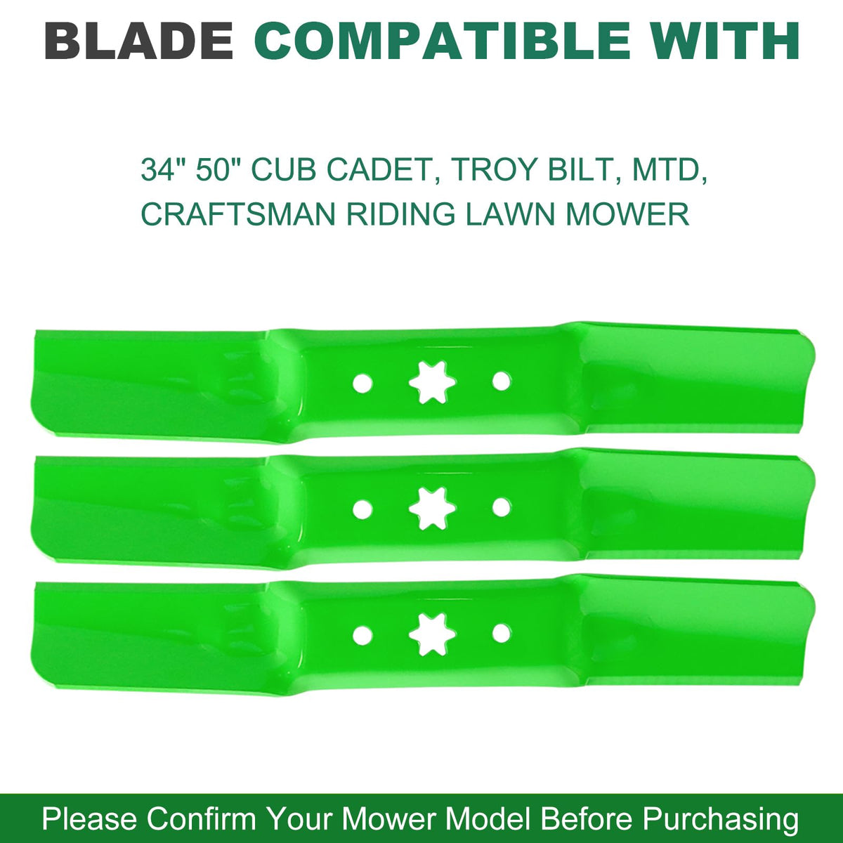 JSXDNWYJ ZT1 50 high-lift blade packaging demonstrates OEM replacement quality.